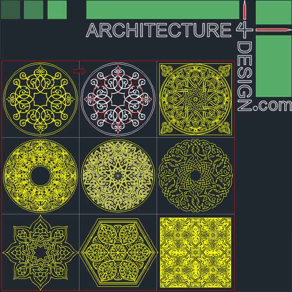 77 flooring design patterns for Autocad (DWG file) | Architecture for