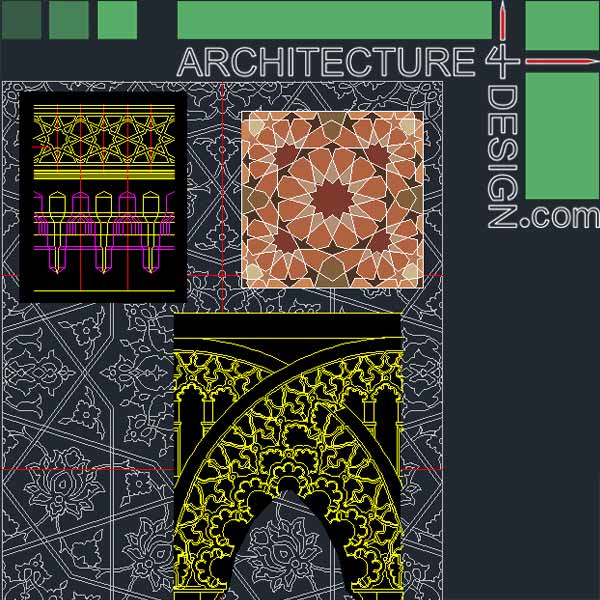 Islamic architecture ornament file