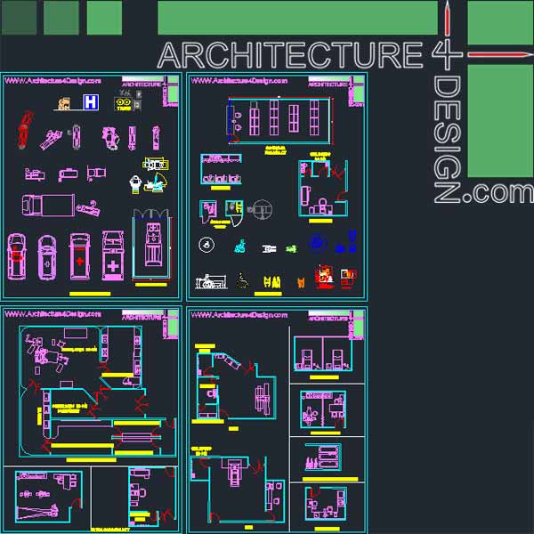 hospital furniture cad blocks free download inches