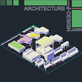 Autocad 3D furniture models (DWG file)