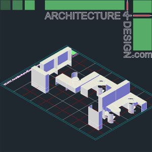 3d autocad office furniture