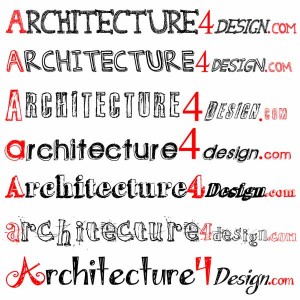 Architecture lettering fonts