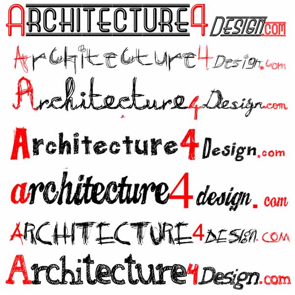 sketch fonts for architectural lettering | Architecture for Design