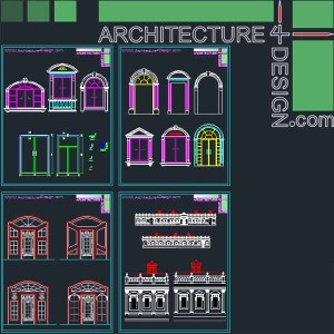 Classic architecture style facade