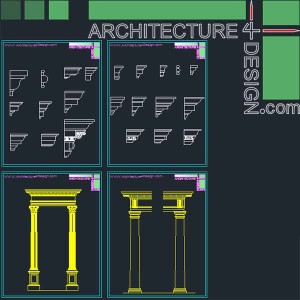 classical molding and columns