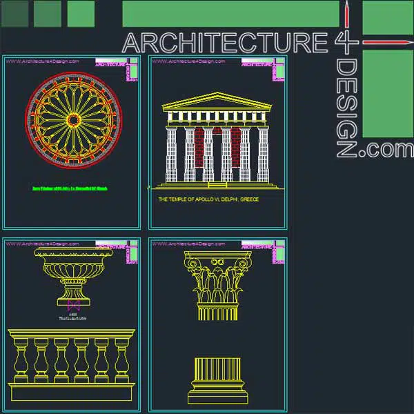 The temple of Appolo elevation