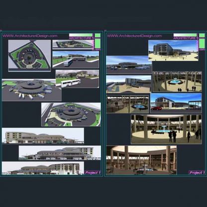 Bus terminal and bus station architecture design projects