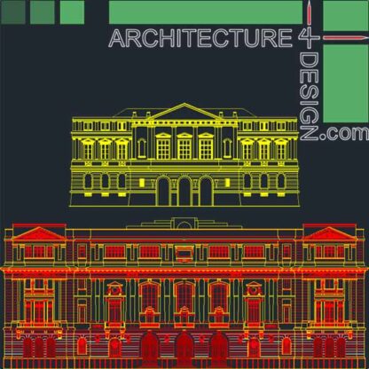 Classic facades designs- collection of AutoCad drawings
