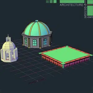 classical architecture 3D elements