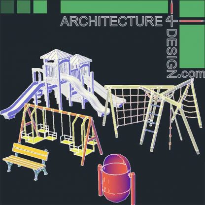 playground equipment, 3d Cad