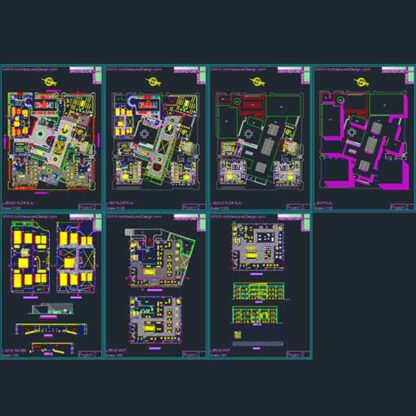 shopping mall plans- Autocad drawings