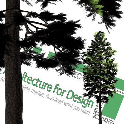 cut-out pine tree png