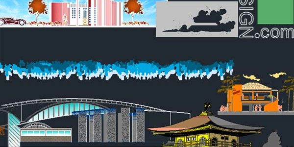 2D Facade presentation with AutoCad, a fine collection of rendered facades 2D Facade presentation with AutoCad, a fine collection of rendered facades
