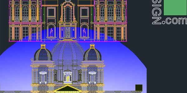 Classical architecture style façades – AutoCad collection 2 Classical architecture style façades – AutoCad collection 2