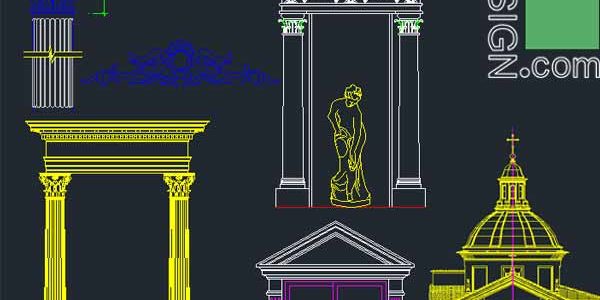 500 classical architecture facades elements for Autocad (DWG file) 500 classical architecture facades elements for Autocad (DWG file)