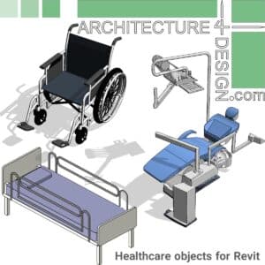 Revit hospital families-furniture and equipment
