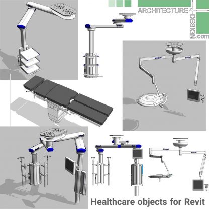 Revit hospital bed families