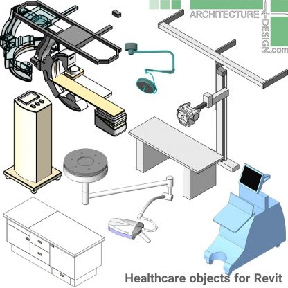 Revit surgery room equipment