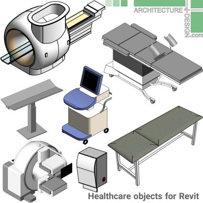 revit MRI and X-ray equipment