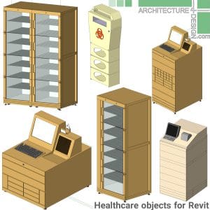 Revit hospital furniture