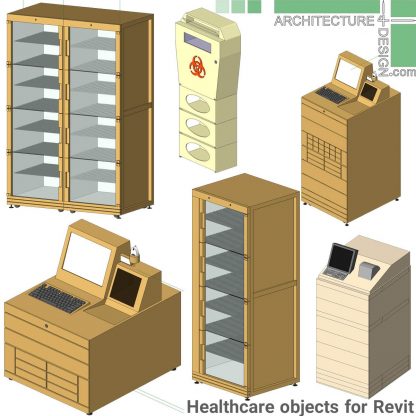 Revit hospital furniture