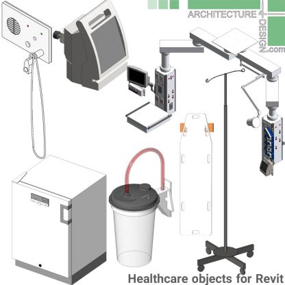 Revit families Dialysis and healthcare centers