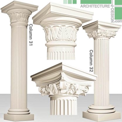 3D model of Roman columns