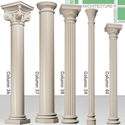 Exterior and interior classical columns