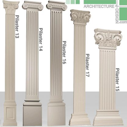 Classical pilasters for 3D max