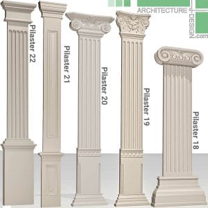 classical pilasters 3d