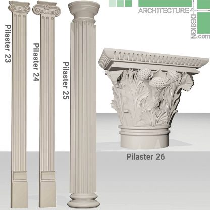 classical columns and pilasters 3D objects