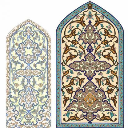 Design and draw arabesque motifs