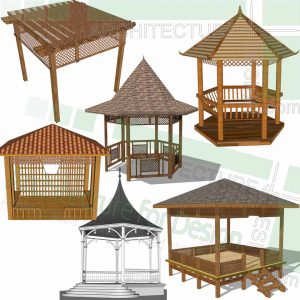 Gazebo 3D models in SketchUp