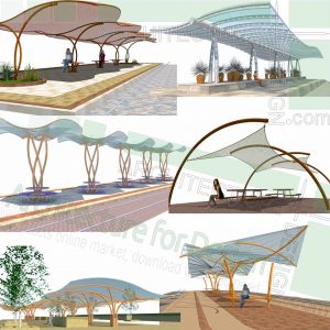 canopy and shelter Sketchup 3D models