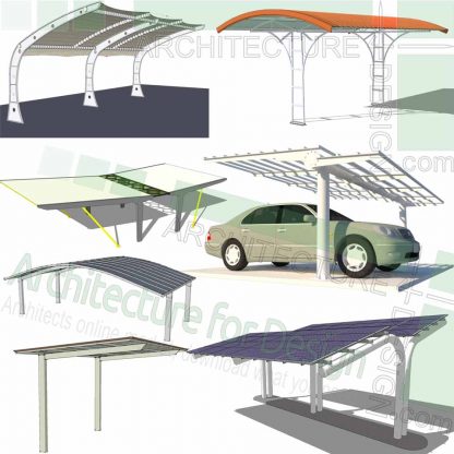 SketchUp car shelter 3D models