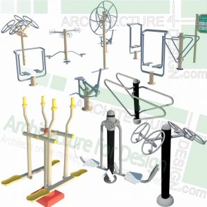 playground sport equipment sketchup models