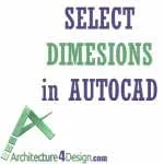 Select all dimensions in Autocad