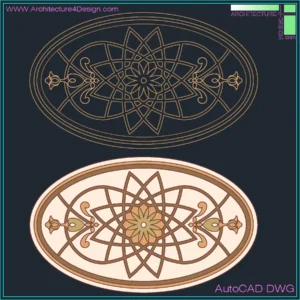 oval floor design pattern