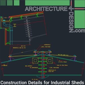 construction details for industrial sheds dwg