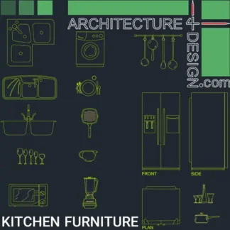 Kitchen furniture DWG