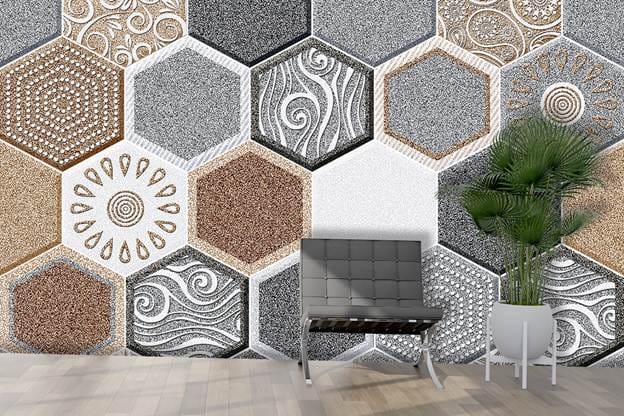 The new trend of hexagon tiles